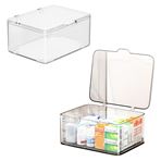 Imagen de Caja organizadora transparente con tapa - Escritorio, Cosméticos, etc