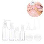 Imagen de Kit Estuche de viaje Botellas Frascos y Acces - Lociones Cremas Shampoo