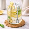 Imagen de Cuchara cucharita té o café Diseño gato para colgar en el borde de la taza - Acero Inox