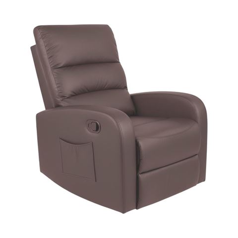 Imagen de Sillón reclinable Poltrona 3 posiciones c/Posapie y bolsillo lateral