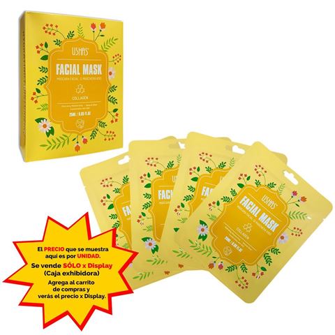 Imagen de Mascara facial Ushas-colageno