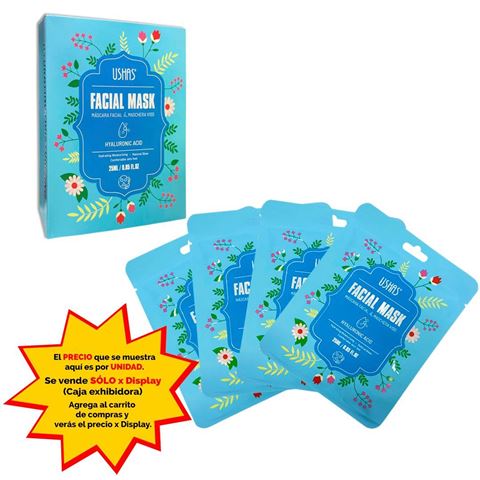 Imagen de Mascara facial Ushas-acido hialuronico