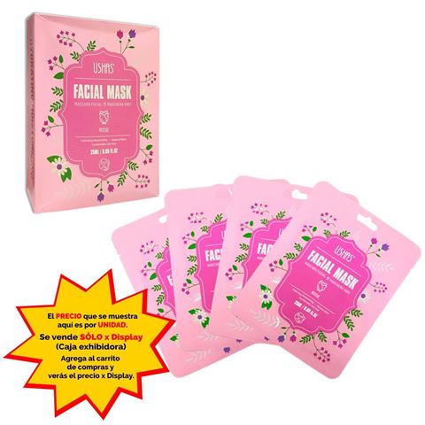 Imagen de Mascara facial Ushas-rosa