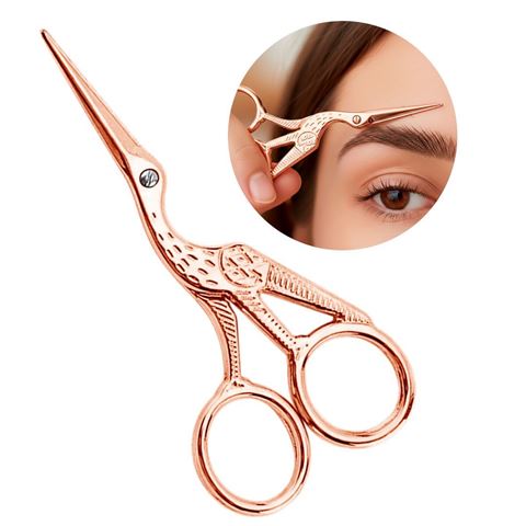 Imagen de Tijera para cejas Ushas en blister-