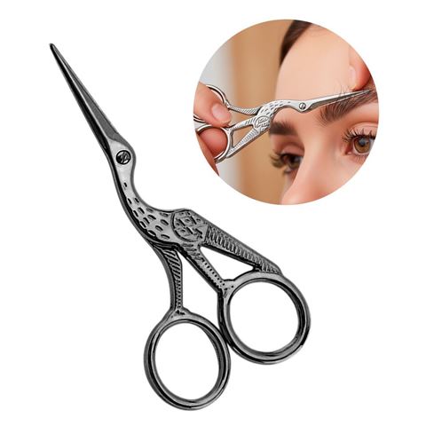 Imagen de Tijera para cejas Ushas en blister-