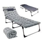 Imagen de Catre plegable Acolchonado con bolsillo - Resistente Ideal Camping