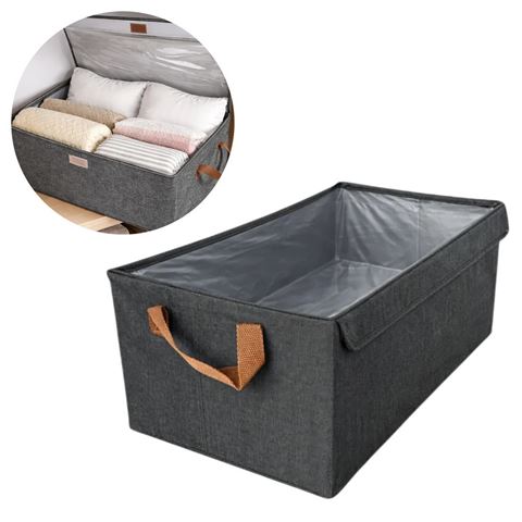 Imagen de Caja Organizadora Plegable De Tela - Gran capacidad con tapa visora