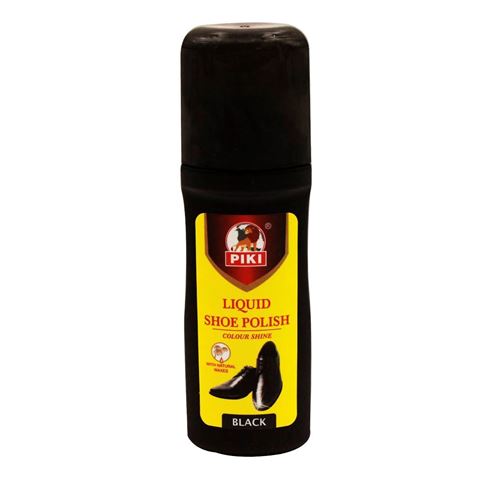 Imagen de Pomada liquida negra lustra zapatos con esponja 75 Ml