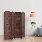 Imagen de Biombo separador de ratan 4 hojas
