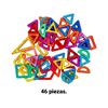 Imagen de Bloques magnéticos para armar - 46 Pcs Juguete didáctico