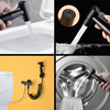 Imagen de Ducha higiénica para inodoro completa negro mate