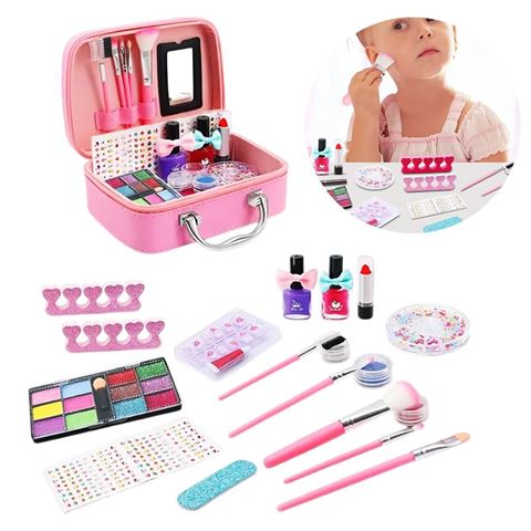 Imagen de Set de belleza infantil maleta makeup y accesorios 20 piezas