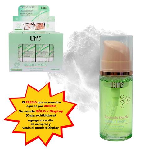 Imagen de Mascarilla Ushas burbujas-extracto semillas de uva-HA609-2