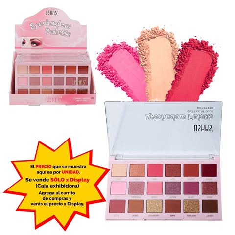 Imagen de Paleta Ushas 18 sombras- UES013-02