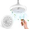 Imagen de Lámpara Led con ventilador de techo y control remoto - 3 tipos de luces regulables