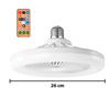 Imagen de Lámpara Led con ventilador de techo y control remoto - 3 tipos de luces regulables