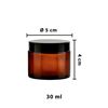 Imagen de Frasco marron con tapa u contratapa 30 ml