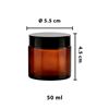 Imagen de Frasco marron con tapa u contratapa 50 ml