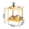Imagen de Mesa auxiliar  Mesa ratona con estante