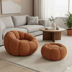 Imagen de Sillon puff con respaldo y posapie