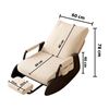 Imagen de Sillon poltrona butaca mecedora con posa pie y bolsillo organizador