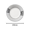 Imagen de Plato ceramica borde estampado redondo