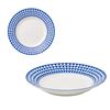 Imagen de Plato ceramica borde estampado redondo