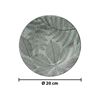 Imagen de Plato ceramica estampado hojas redondo
