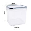 Imagen de Recipiente vianda rectangular 1260 ml Con tapa cierre hermetico