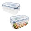 Imagen de Recipiente vianda rectangular 200 ml Con tapa cierre hermetico