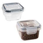 Imagen de Recipiente rectangular 60ml con tapa cierre hermetico