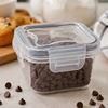 Imagen de Recipiente rectangular 60ml con tapa cierre hermetico