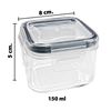 Imagen de Recipiente rectangular 150ml con tapa cierre hermetico