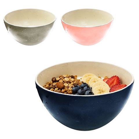 Imagen de Bowl ceramica redondo-interior liso-exterior puntitos