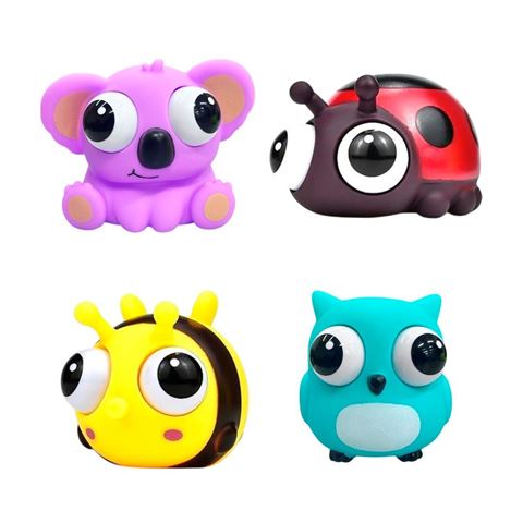 Imagen de Squishy Animales ojos saltones C/U  Juguete anti estres - Diseños surtidos