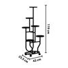 Imagen de Soporte para plantas - 6 Portamacetas + Estante inferior doble