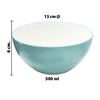 Imagen de Bowl ceramica redondo-liso borde color-interior blanco