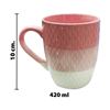 Imagen de Taza ceramica color degradee-exterior texturado