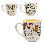 Imagen de Taza ceramica estampada gatos