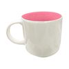 Imagen de Taza ceramica interior color-exterior blanco