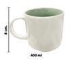 Imagen de Taza ceramica interior color-exterior blanco