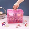 Imagen de Caja plastica de almacenamiento apilable con asa