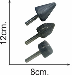 Imagen de Piedra montada x3 pc p/taladro blister