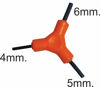 Imagen de Llave triangulo de 4/5/6 en blister