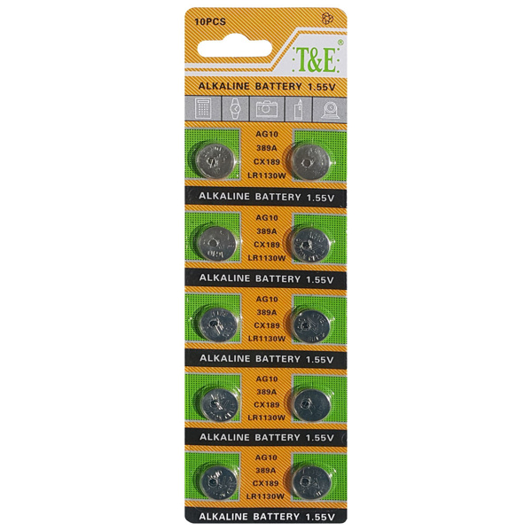 Imagen de Pila batería ag10 g10 lr54 lr1130 l1131 sr1130 pack x 10unid