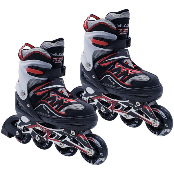Imagen de Patin roller 4 en linea ruedas de silicona  base de aluminio
