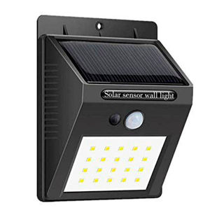 Imagen de Foco led solar con sensor de movimiento y luz para colgar