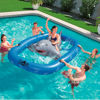 Imagen de Inflable gigante diseño Tiburón con efecto de olas piscina