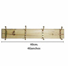Imagen de Perchero madera y metal 4 ganchos