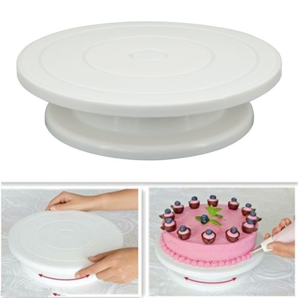 Imagen de Plato base giratoria para torta respostería con pie 32 cm